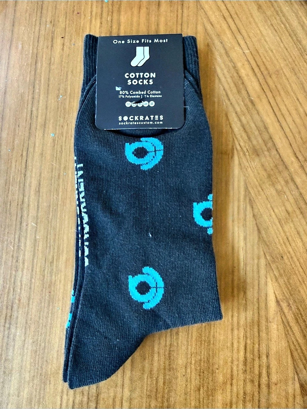 Sockrates Cotton Socks Black Blue NWT